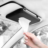 2 pack Car Visor Tissue Holder, Sun Visor Napkin Holder Backseat Tissue Case, Premium Car Tissue Box for car, Vehicle (Black)