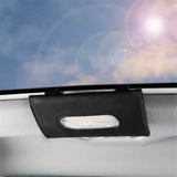 2 pack Car Visor Tissue Holder, Sun Visor Napkin Holder Backseat Tissue Case, Premium Car Tissue Box for car, Vehicle (Black)