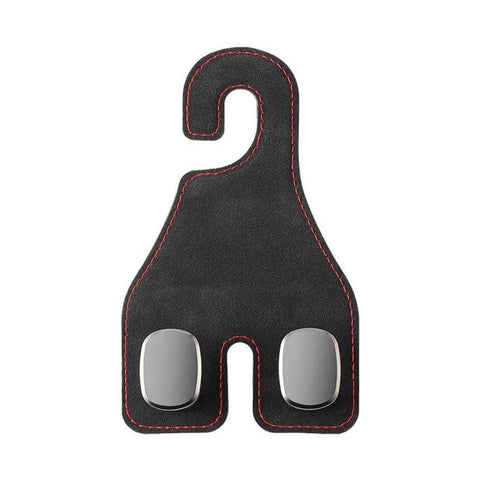Car Seat Headrest Hooks - 2 Pack Universal Car Purse Hook, Car Bag Purse Holder with Double Hooks for Handbags, Grocery Bags, Bottles, Phones