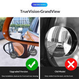 2 pack Blind Spot Car Mirror - Glasses Convex Wide Angle Rear View 360 Degrees Rotatable Blindspot Side Eliminator Auxiliary Mirror for Cars SUV and Trucks (Left & Right)
