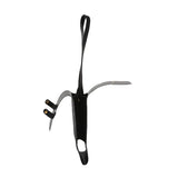 Single Bottle Wine Riveted Carrier, Handmade from Leather, for Wedding, Birthday, Party and Holiday - black