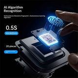 Mini Fingerprint Lock,Smart Electric Drawer Cabinet Lock,360° Fingerprint Recognition,USB Charging,Energy Saving and Low Power Consumption,Storing 20 Fingerprints