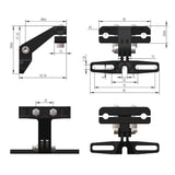 Electric Bike Tail Light Bracket, Rear Rack Light Mounting Bracket, Bike Tail Light Mount, Saddle Mount Rear Bike Light（Only bracket）