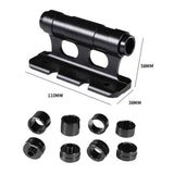 Bike Fork Mount, Upgraded Quick Release Thru Axle Bicycle Fork Rack Block for Car Trucks Vans SUV Transport and Storage, Black