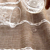 Table Cloth Rectangle Table Rustic Waterproof Tablecloth Cotton Linen Wrinkle Free Spring Tables Cover for Parties, Kitchen Dining, Holiday, Outdoor (khaki, 4-6 Seats, 55x70 Inches)