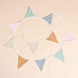 Playroom Pennant Banner Flags 10.26ft, Nursery Baby Girls Boys Banner Toddler Room Decor for Kids Bed Baby Shower Birthday Party Classroom, Nursery Double-Side Triangle Bunting Flag