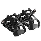 1 pairs Bike Bicycle Toe Clips Cage ONLY - Convert Pedals to Dual Function Pedals - Ride with Sneakers - black