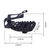 1 pairs Bike Bicycle Toe Clips Cage ONLY - Convert Pedals to Dual Function Pedals - Ride with Sneakers - black