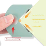 4Pcs Paper Corner Rounder - R4 Corner Cutter Punch Tool, Laminated Cards, Cardstock, Scrapbooking,Photo Card Making, Paper Cutting DIY Crafts Puncher for Office, School（green）