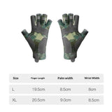 Fishing Gloves Gloves UV Protection Fingerless Gloves Men Women for Outdoor, Kayaking, Rowing, Paddling, Canoeing, Hunting（green）