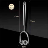 Potato Masher, Dual Arc for Easy, Labor-Saving Mashing, 304 Stainless Steel, Sturdy and Durable One-Piece Potato Press, Dishwasher Safe, for Potatoes and More