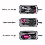 Travel Case , Portable Carrying Case for Supersonic Hair Dryer, Shockproof Protection Organizer Bag Travel Storage Bag, Gray（only bag）