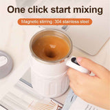 Self- Stirring mug 13.4oz - Digital Temp Display, Touch Switch, 20s Auto Shutoff, Fast Charging, Christmas Gift for Family & Friends