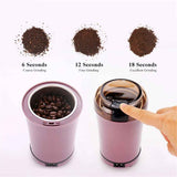 Electric Pill Crusher and Grinder - Fine Powder for Small or Large Pills, Elders or Pets. Coffee Bean Grinder. (Purple)