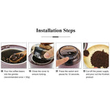 Electric Pill Crusher and Grinder - Fine Powder for Small or Large Pills, Elders or Pets. Coffee Bean Grinder. (Purple)
