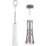 Rechargeable Milk Frother Handheld - Powerful Speed Motor,  - Drink Mixer for Latte, Cappuccino, Matcha & Protein Powder