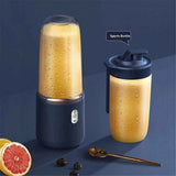 Portable Blender, Personal Blender USB Rchargeable, Mini Blender for Shakes and Smoothies, 400ML Portable Fruit Veggie Juicer Cup With 6 Blades and Travel Lid, Handheld Blender (Only juicer)