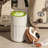 Coffee Cup With Temperature Display, New Portable LED Temperature Display Water Bottle, 450ml Large Capacity Coffee Bottle, for Car Office Travel Mug