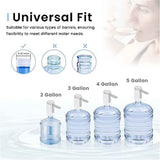 Water Dispenser for 5 Gallon Bottle, Rechargeable Water Pump - Foldable Water Spout for 5 Gallon Bottle, Long-Lasting,Smart LED Display, Portable Water Dispenser for Home & Outdoor (White)