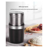 Electric Coffee Grinder and Spice Grinder with 1 Stainless Steel Blades Removable Bowls Juicer wall breaking machine（Black single cup）