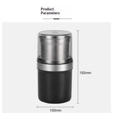 Electric Coffee Grinder and Spice Grinder with 1 Stainless Steel Blades Removable Bowls Juicer wall breaking machine（Black single cup）