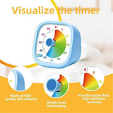 Visual Timer for Kids, 60 Minutes Countdown Timer for Classroom, Kitchen, Home, Office, Study, Pomodoro Timer, No Ticking Tools for Kids (Blue)