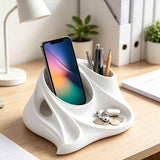 3D Printed Desktop Organizer, White
