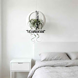 3D-printed circular hanging plant pot, white