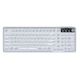 Tri-Mode Wireless Mechanical Keyboard, Bluetooth 5.0/2.4G/USB-C, 96% Layout RGB Backlit Keyboard, Hot Swappable Quiet Switch, Programmable Keys, Multi-Device for PC Mac iOS Android,Crystal Black