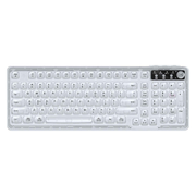 Tri-Mode Wireless Mechanical Keyboard, Bluetooth 5.0/2.4G/USB-C, 96% Layout RGB Backlit Keyboard, Hot Swappable Quiet Switch, Programmable Keys, Multi-Device for PC Mac iOS Android,Blush White
