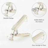 Stainless Steel Dish Lifter Tongs for Hot Plates and Bowls, Kitchen Tool for Microwave Steamer Oven (1 PC) In Australia - Darrahopens