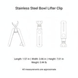 Stainless Steel Dish Lifter Tongs for Hot Plates and Bowls, Kitchen Tool for Microwave Steamer Oven (1 PC)