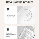 White self-designed Sink Drain Basket, Detachable Kitchen Food Residue Filter Strainer Holder for Leftovers Tea Leaves Waste Water Draining Rack In Australia - Darrahopens