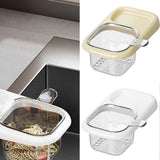 Milky white self-designed Sink Drain Basket, Detachable Kitchen Food Residue Filter Strainer Holder for Leftovers Tea Leaves Waste Water Draining Rack In Australia - Darrahopens