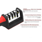Three sections Handheld Diamond Knife Sharpener, Multifunctional Quick Sharpening Stone for Household Kitchen, Fast Blade Edge Restoration Tool In Australia - Darrahopens