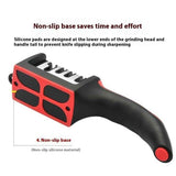 Four sections Handheld Diamond Knife Sharpener, Multifunctional Quick Sharpening Stone for Household Kitchen, Fast Blade Edge Restoration Tool In Australia - Darrahopens