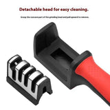 Four sections Handheld Diamond Knife Sharpener, Multifunctional Quick Sharpening Stone for Household Kitchen, Fast Blade Edge Restoration Tool In Australia - Darrahopens