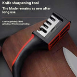 Four sections Handheld Diamond Knife Sharpener, Multifunctional Quick Sharpening Stone for Household Kitchen, Fast Blade Edge Restoration Tool