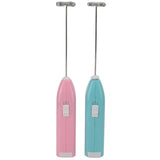 Black electric milk frother, handheld coffee stirrer, portable milk frother, suitable for lattes, cappuccinos, and home use as a whipping iron/whip.