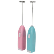 Black electric milk frother, handheld coffee stirrer, portable milk frother, suitable for lattes, cappuccinos, and home use as a whipping iron/whip.