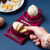 Red Generic 1pcs Egg Slicer Vertical Cut Cutter Flower Type 2In1 Boiled Egg Slicer In Australia - Darrahopens