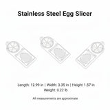 White Generic 1pcs Egg Slicer Vertical Cut Cutter Flower Type 2In1 Boiled Egg Slicer