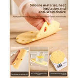4‑Pack light‑Yellow round Silicone Trivet Mat, Heat Resistant Non Slip, 6.3x6.3x0.4 Inches, Kitchen Table Protector for Bowls Plates Cups In Australia - Darrahopens