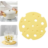 6‑Pack off white round Silicone Trivet Mat, Heat Resistant Non Slip, 6.3x6.3x0.4 Inches, Kitchen Table Protector for Bowls Plates Cups In Australia - Darrahopens