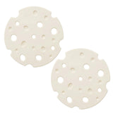 6‑Pack off white round Silicone Trivet Mat, Heat Resistant Non Slip, 6.3x6.3x0.4 Inches, Kitchen Table Protector for Bowls Plates Cups