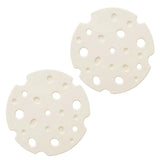 6‑Pack off white round Silicone Trivet Mat, Heat Resistant Non Slip, 6.3x6.3x0.4 Inches, Kitchen Table Protector for Bowls Plates Cups