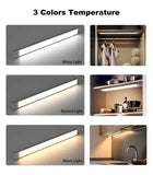 20cm silver LED light strip, wireless magnetic under-cabinet lighting, USB rechargeable, suitable for wardrobes, kitchens, and hallways. In Australia - Darrahopens