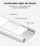40cm silver LED light strip, wireless magnetic under-cabinet lighting, USB rechargeable, suitable for wardrobes, kitchens, and hallways. In Australia - Darrahopens