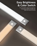 20cm black LED strip, wireless magnetic under-cabinet lighting, USB rechargeable, suitable for wardrobes, kitchens, and hallways. In Australia - Darrahopens