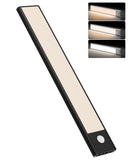 60cm black LED strip, wireless magnetic under-cabinet lighting, USB rechargeable, suitable for wardrobes, kitchens, and hallways. In Australia - Darrahopens